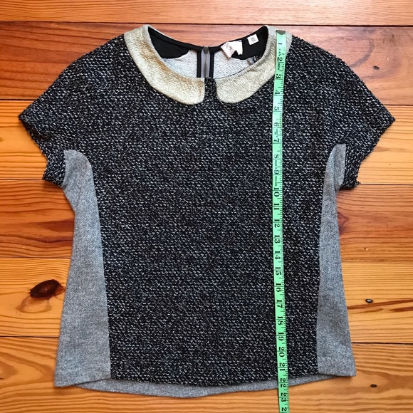 Anthropologie Collar Formal Wednesday Adams Top, EUC, XS - Picture 7 of 12